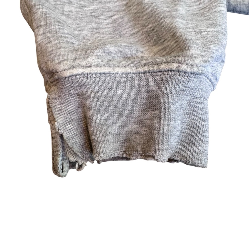 VTG Nike Hoodie Mens Medium Grey Swoosh Spellout Pullover Sweatshirt Y2K READ - Picture 4 of 5